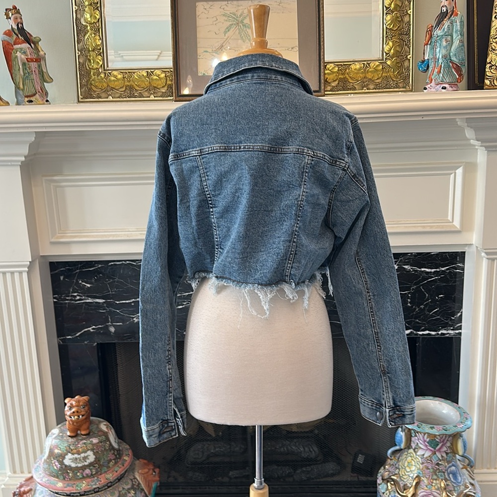 “VIP Jeans” Blue Denim Jacket - Picture 3 of 4